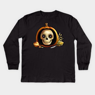 Over the Garden Wall: Inside the Pumpkin Kids Long Sleeve T-Shirt